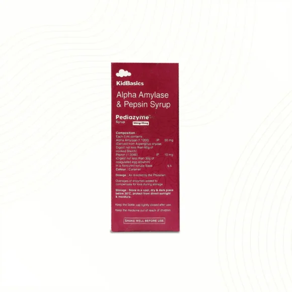 Pediazyme Syrup 100ML Back 580x580