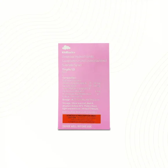 Tinylic LS Syrup 100ML Back 580x580