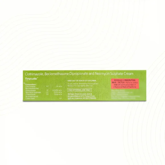 Tinycutis Cream 10GM Back 580x580